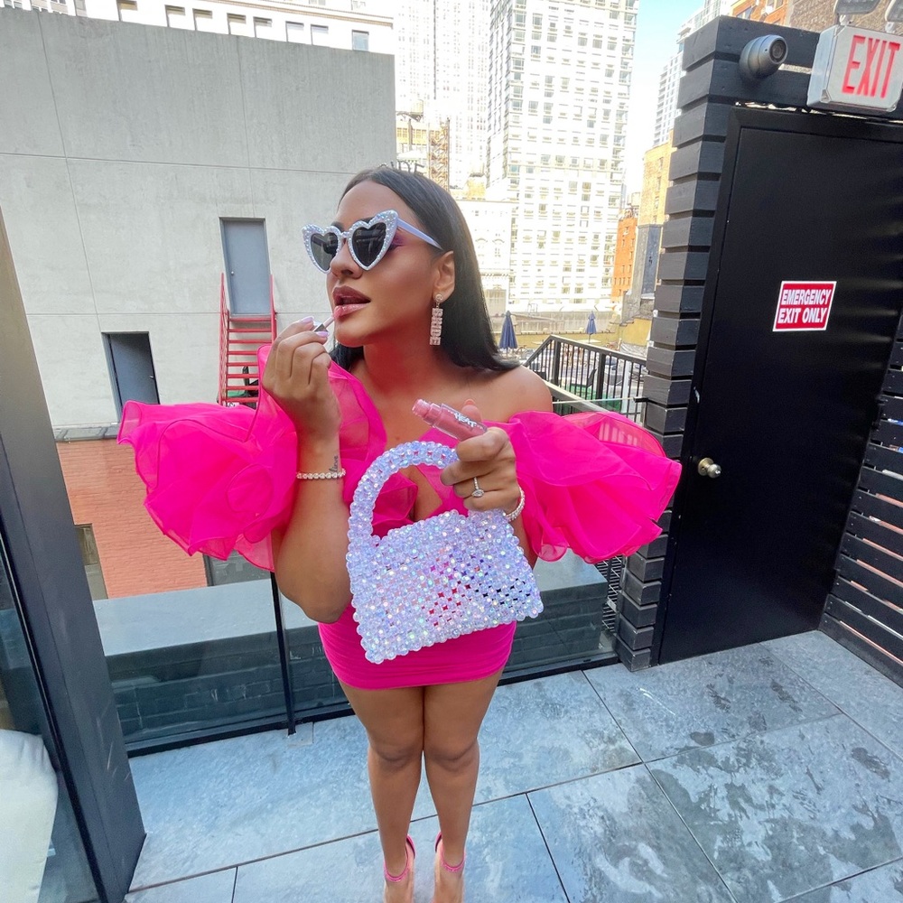 Dramatic Barbie Shoulder Dress